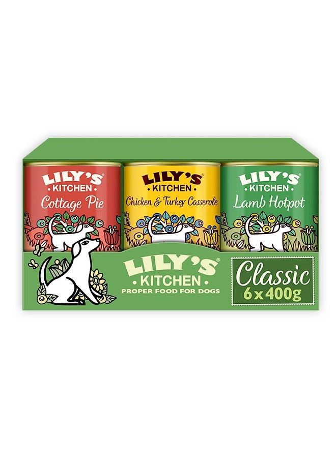 ليلي كيتشن طعام الكلاب الرطب من كلاسيك دينرز - عبوة متعددة - 400 غرام (عبوة من 6 قطع) - Image 1