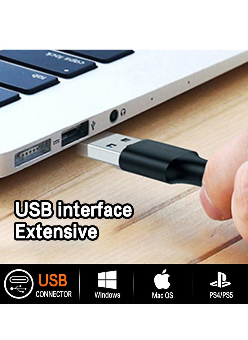 XiuWoo - Gaming USB Microphone for PC, Computer Mic with Controllable RGB for PS4/5 Gamers, Podcast Mic, Noise Cancellation, Mute Button, for Recording Streaming Podcasting - Image 1