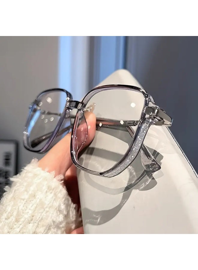 SCENT HOUSE 1pc Blue Light Blocking Glasses Clear Lens Fashionable Unisex Glasses Reduce Eye Fatigue from Computer TV Phone Gaming Y2K Style Includes Case - Image 1