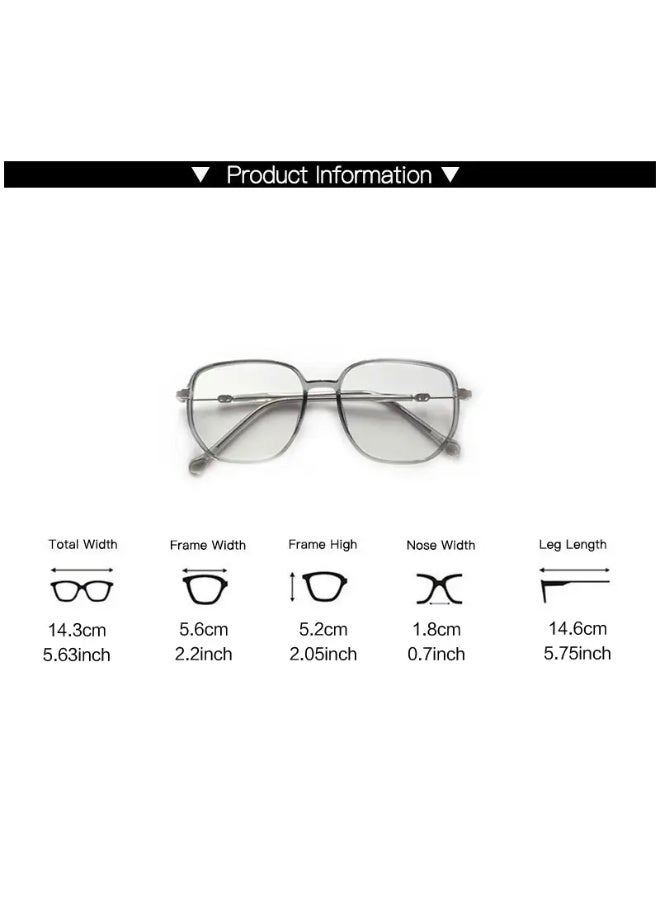 SCENT HOUSE 1pc Blue Light Blocking Glasses Clear Lens Fashionable Unisex Glasses Reduce Eye Fatigue from Computer TV Phone Gaming Y2K Style Includes Case - Image 3