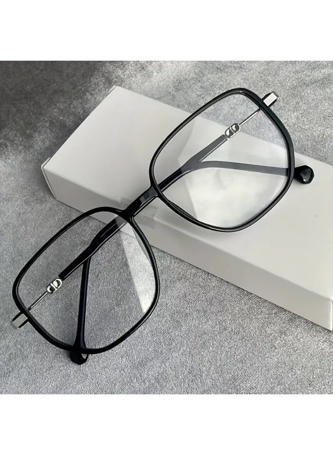 SCENT HOUSE 1pc Blue Light Blocking Glasses Clear Lens Fashionable Unisex Glasses Reduce Eye Fatigue from Computer TV Phone Gaming Y2K Style Includes Case - Image 5