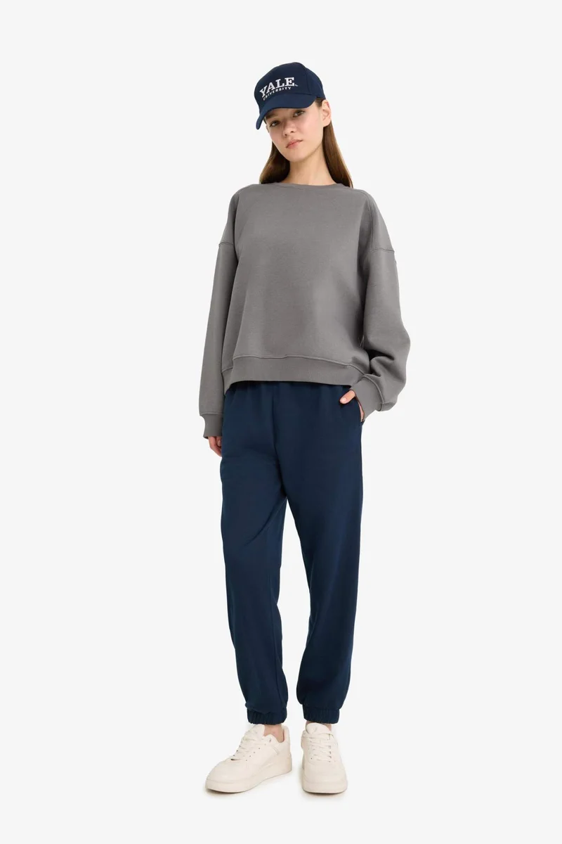 Defacto Oversize Fit Crew Neck Thick Fabric Sweatshirt