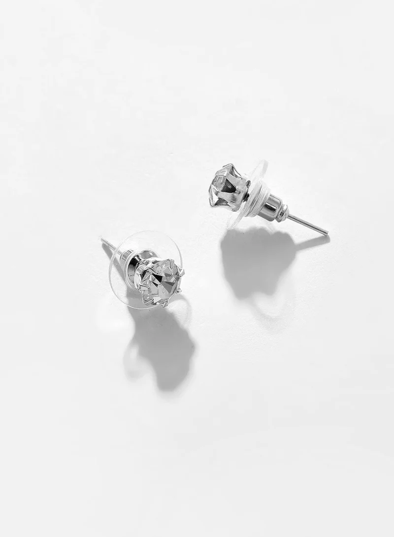 SOHI White Stone-Studded Artificial Jewellery Set