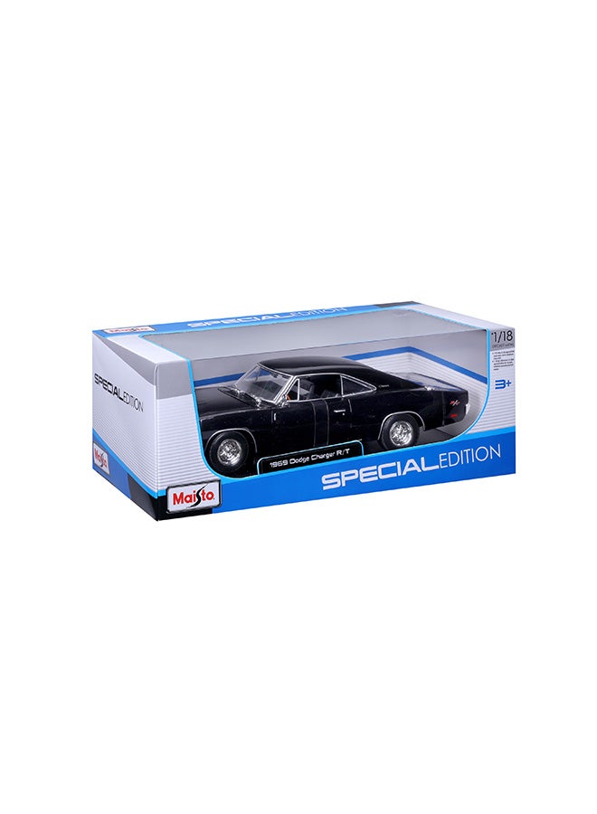 Maisto 1:18 1969 Dodge Charger R-T Met Black Officially Licensed Scaled Replicas of Collectible Diecast Metal Models with Exquisite Interior & Exterior Detailing for All Ages  - Image 2