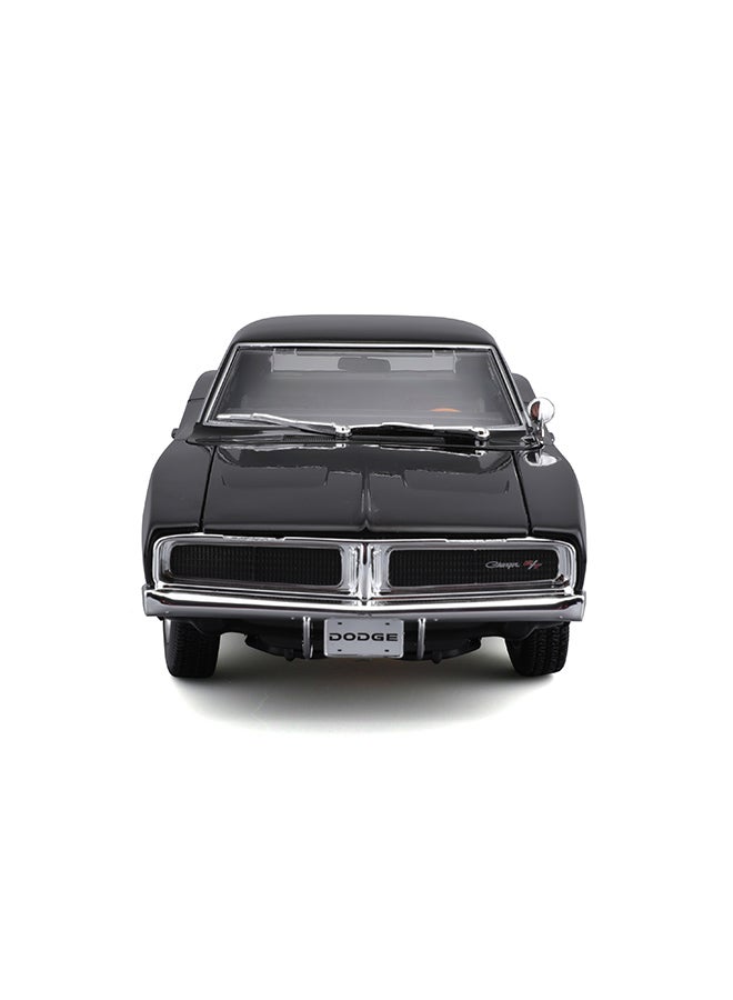 Maisto 1:18 1969 Dodge Charger R-T Met Black Officially Licensed Scaled Replicas of Collectible Diecast Metal Models with Exquisite Interior & Exterior Detailing for All Ages  - Image 5