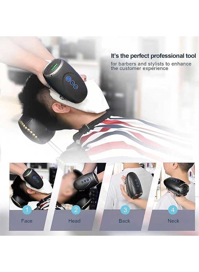 Bosidin Ultra Premium Cordless Handheld Massager, Salon Barber Home Massage and Relaxation Tool, 2 Massage Nodes, 2600 MAH, 13 Hrs Runtime, 15 Mins Timer, Black - Image 4