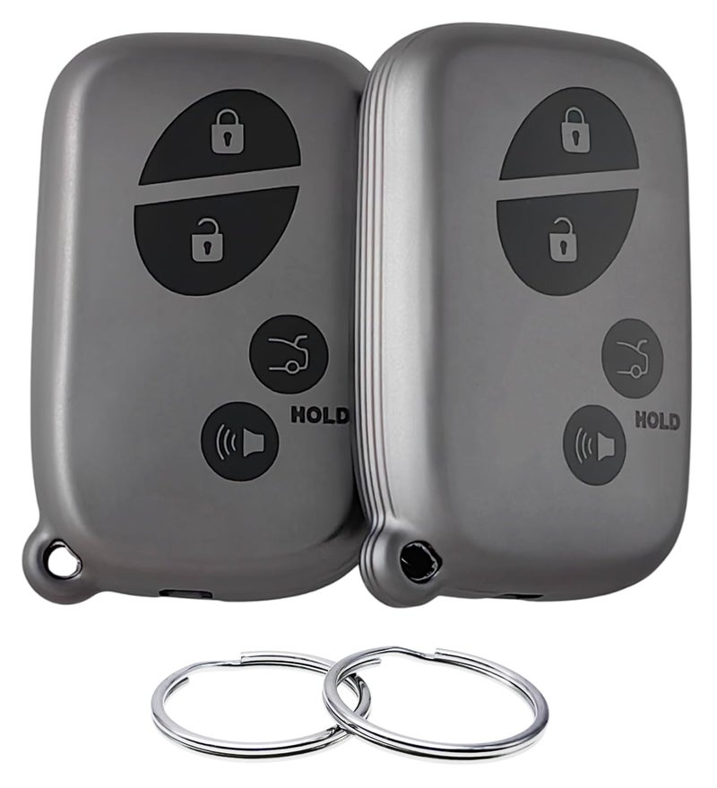 REPROTECTING TPU Key Fob Cover Compatible with 20052017 Lexus CT200h ES350 GS300 GS350 GS430 GS450h GS460 is F IS250 IS350 LS460 LS600h LX570 RX350 Matte BlackMatte Black