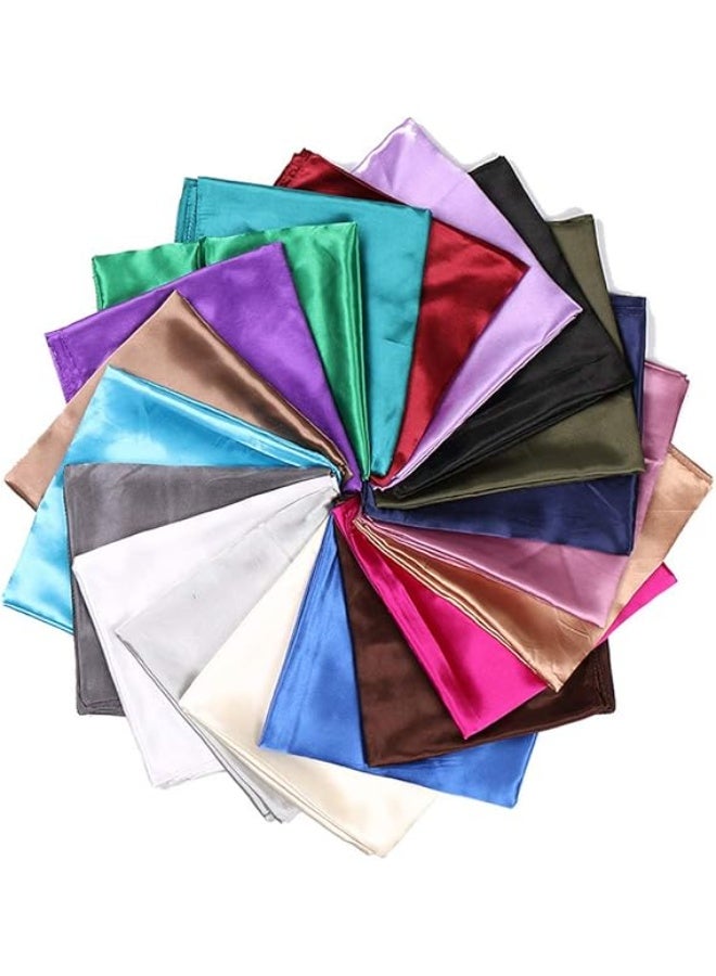'35'' Womens Large Satin Square Scarf Silk Feeling Hair Wrapping Gift Headscarf Scarves' - Image 5