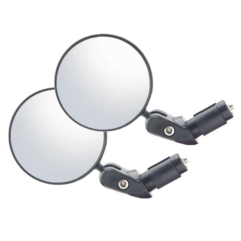 Bicycle Rearview Mirror 360 Degree Rotatable Convex Safety Mirror with Wrench - Image 2