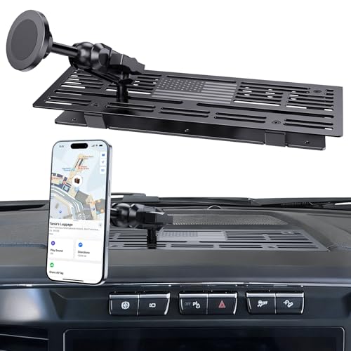 SwiftGaze Metal Phone Mount for 2023+ Ford F 250 350 450 2023+ Super Duty Shakeproof Dash Mount Holder Cool Ford Accessory - Image 1