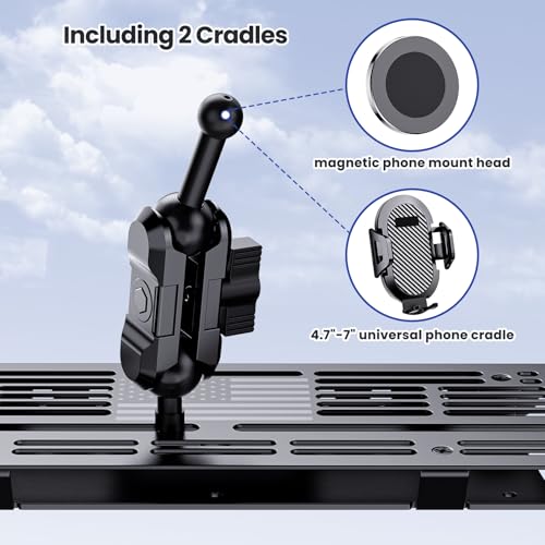 SwiftGaze Metal Phone Mount for 2023+ Ford F 250 350 450 2023+ Super Duty Shakeproof Dash Mount Holder Cool Ford Accessory - Image 5