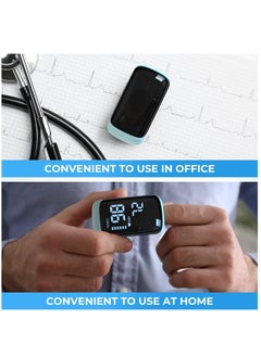 Furtey Fingertip Pulse Oximeter Oxygen Meter Finger Blood Oxygen Saturation with Lanyard Pulse Monitor Rechargeable Spo2 Reading for Home Outdoor Sports  - Image 5