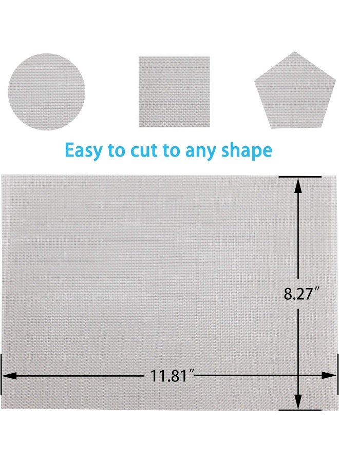 SOTEE عبوة 4 - شاشة شبكة سلكية من الفولاذ المقاوم للصدأ 304، شبكة تهوية، 11.8 بوصة × 8.27 بوصة (300 × 210 مم) ثقب 1 مم 20 شبكة، مشروع DIY، سهل القطع ومقاوم للصدأ - Image 2