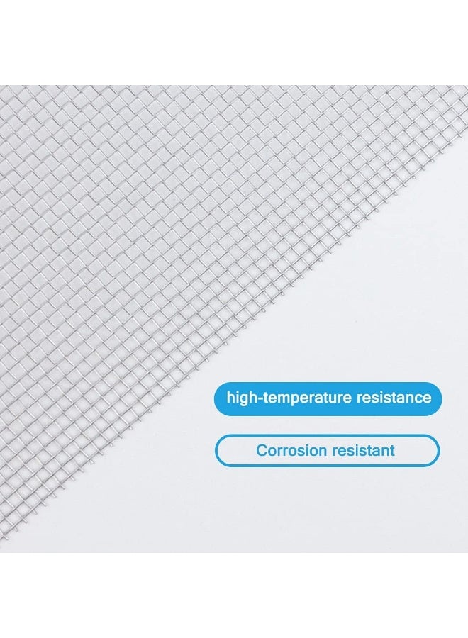 SOTEE عبوة 4 - شاشة شبكة سلكية من الفولاذ المقاوم للصدأ 304، شبكة تهوية، 11.8 بوصة × 8.27 بوصة (300 × 210 مم) ثقب 1 مم 20 شبكة، مشروع DIY، سهل القطع ومقاوم للصدأ - Image 3