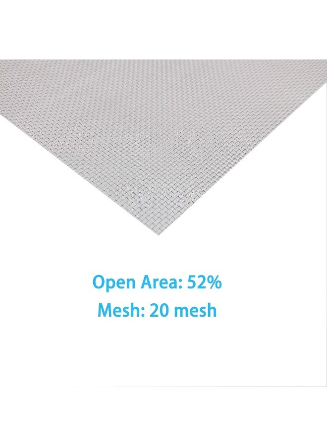 SOTEE عبوة 4 - شاشة شبكة سلكية من الفولاذ المقاوم للصدأ 304، شبكة تهوية، 11.8 بوصة × 8.27 بوصة (300 × 210 مم) ثقب 1 مم 20 شبكة، مشروع DIY، سهل القطع ومقاوم للصدأ - Image 4