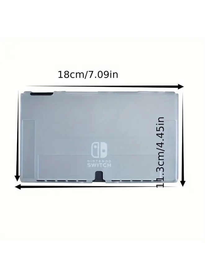 غطاء واقي من TPU الوردي بقشرة ناعمة لجهاز Switch OLED، غطاء مضاد للسقوط بلمسة صقيل - Image 2