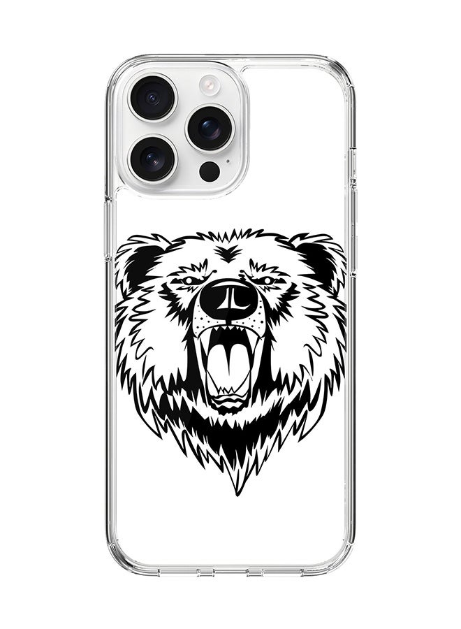 Stylizedd For iPhone 16 Pro Max Case [Compatible with MagSafe] Slim Magnetic cover Clear Phone Case - Grizzly Bear - Image 1