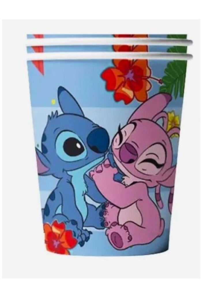 Tamona Lilo & Stitch Birthday Party Decoration Paper Cups, Tableware Cups for Celebrations for Kids Cups-10 Pcs. - Image 1
