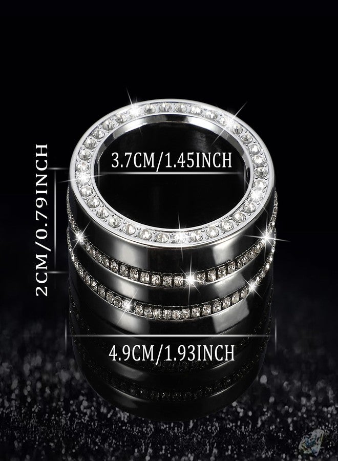 TOMALL Bling AC Knob Cover Compatible with Toyota RAV4 2019-2022 Center Console AC Climate Control Button Air Conditioning Knob Cover Trim Sound Volume Audio Cap Function Cover for Car Accessories - Image 2