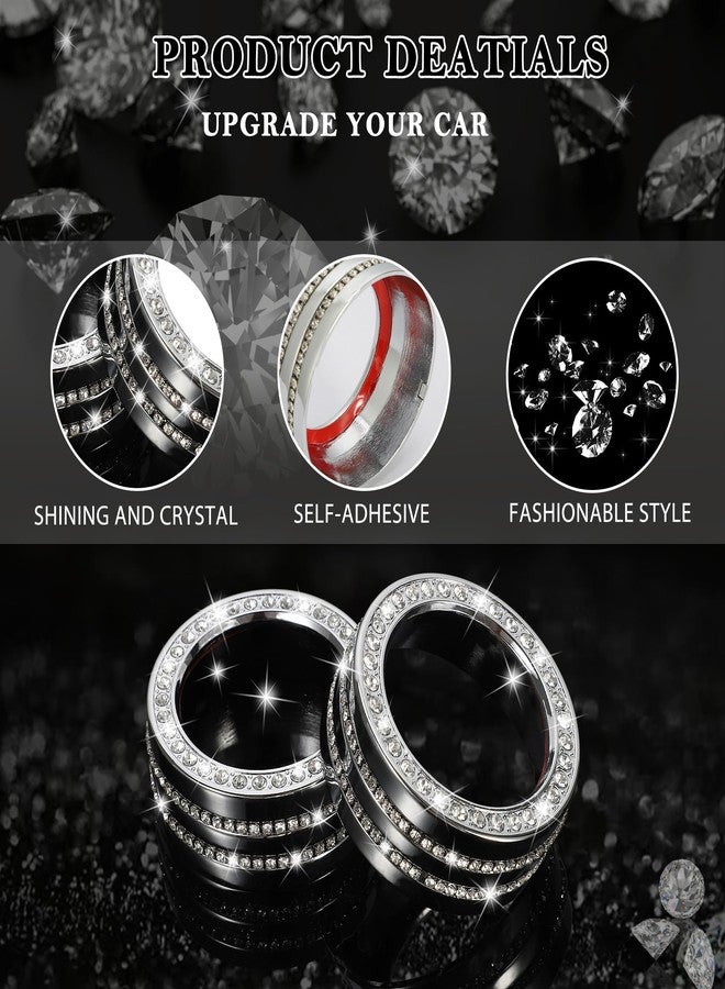 TOMALL Bling AC Knob Cover Compatible with Toyota RAV4 2019-2022 Center Console AC Climate Control Button Air Conditioning Knob Cover Trim Sound Volume Audio Cap Function Cover for Car Accessories - Image 3