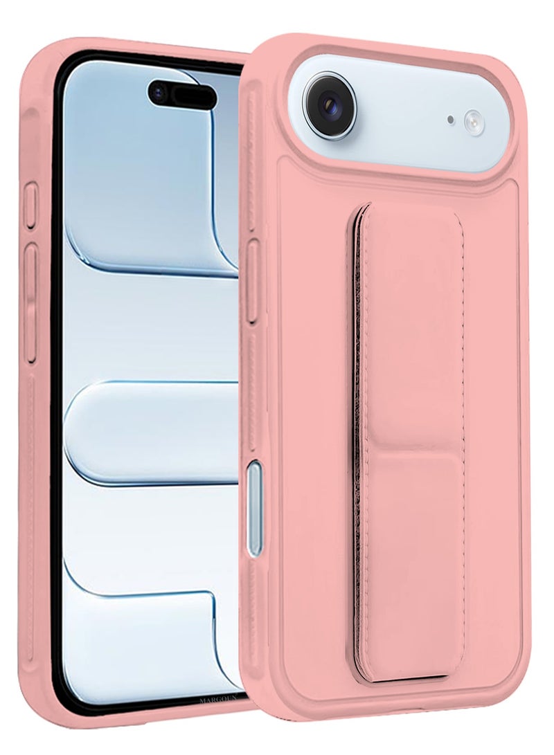 Premium PU Leather Case for iPhone 17 Air with Stand Function Shockproof and Anti Scratch Finger Grip - Image 3