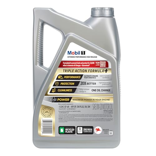 Mobil 1 Extended Performance High Mileage 0W-20; 5QT - Image 3