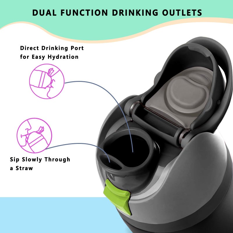 NTIERA Replacement Lid for Owala Freesip,Compatible with Owala Freesip Water Bottle 16oz 24oz 32oz 40oz,Premium Replacement Accessories for Owala Cap,LeakProof,BPA-Free(Foggy Tide) - Image 5