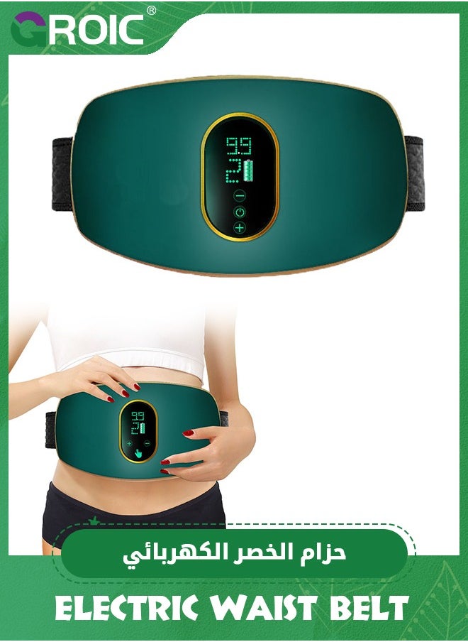 GROIC Slimming Belt, Abdominal Massager Portable Weight Loss Machine with 3 Vibration Massage Modes, Heating, Improve Blood Flow,Heating Pad for Back Pain  - Image 1