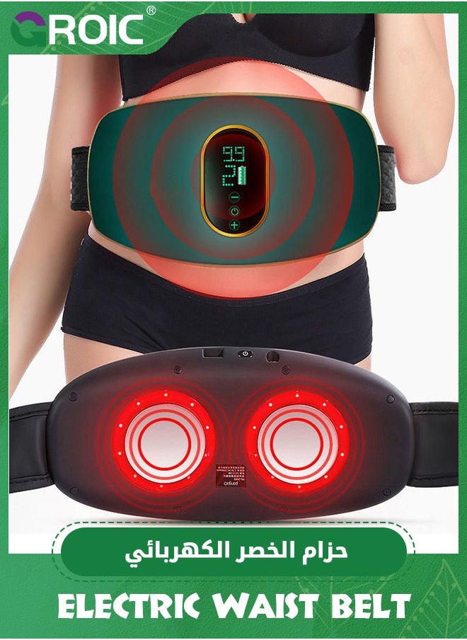GROIC Slimming Belt, Abdominal Massager Portable Weight Loss Machine with 3 Vibration Massage Modes, Heating, Improve Blood Flow,Heating Pad for Back Pain  - Image 5