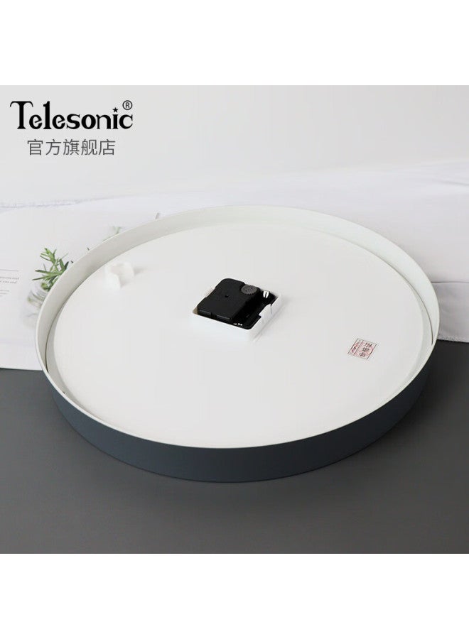 Telesonic Living Room Creative Clock Modern Minimalist Clock Fashion Three-Dimensional Clock Bedroom Quartz Clock Round Wall Clock 35Cm - Image 2