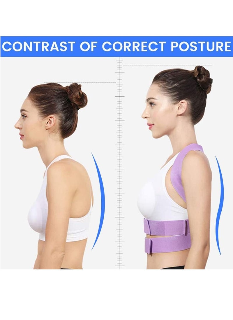 Y&D Posture Corrector for Women, Extended Backplate Back Straightener, Adjustable Upper brace Neck Shoulder Pain Relief and Clavicle Support  - Image 2
