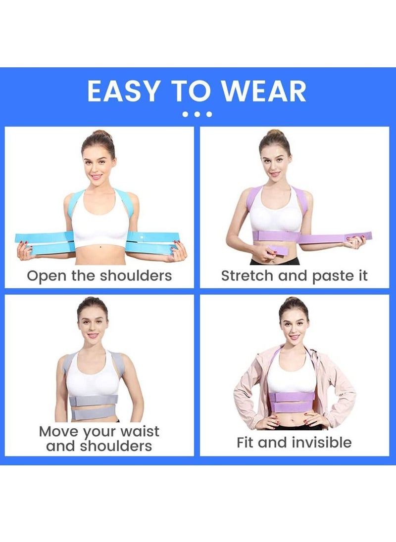 Y&D - Posture Corrector for Women, Extended Backplate Back Straightener, Adjustable Upper brace Neck Shoulder Pain Relief and Clavicle Support - Image 1