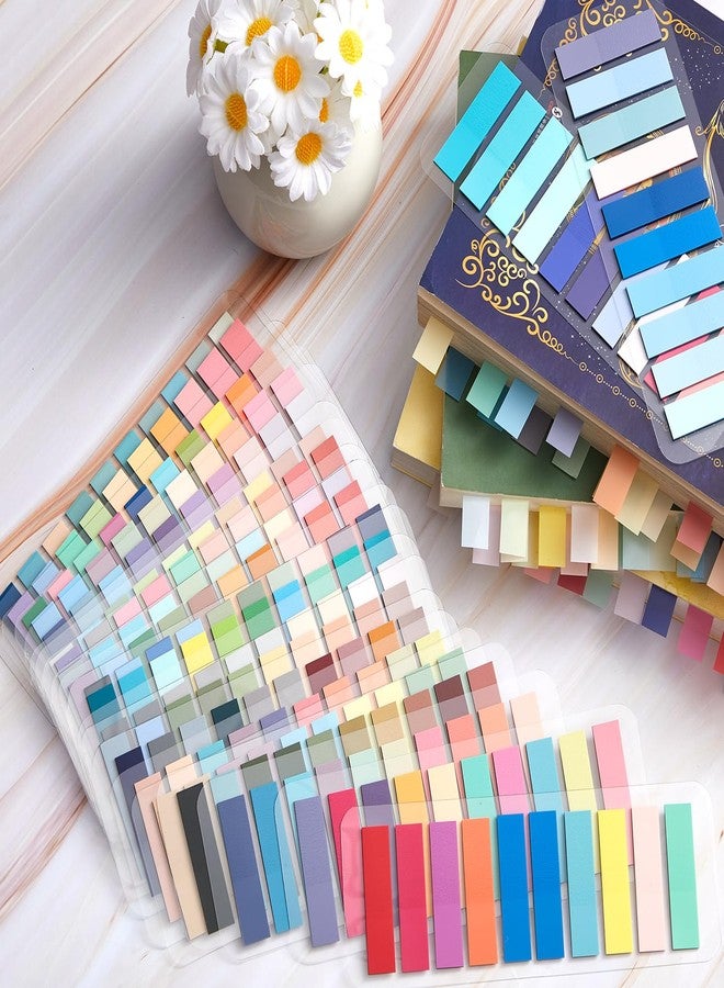 ReliThick Annotation tabs Sticky Tabs for Books Transparent Sticky Notes Multi Colored Writable Page Markers Book Flags Strip for Annotating Reading Supplies Bookish Gift(22 Colors,4000 Pcs) - Image 3