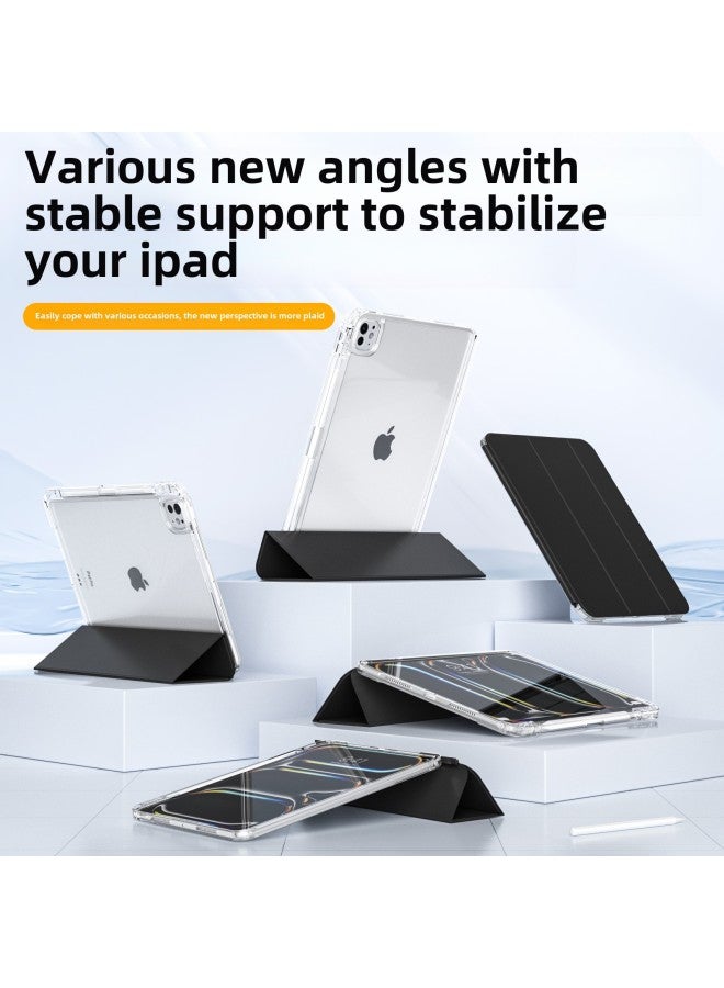 غطاء حماية لجهاز Apple iPad 10 من الجيل air6 مسطح قابل للسحب مقسم Pro11 بوصة أفقيًا ورأسيًا 10.9 بوصة فتحة قلم - اللون: أبيض ثلجي - رأسي وأفقي 2 【غلاف علبة القلم + غطاء】 - الموديلات المطبقة: Mini6/Mini7 - Image 5