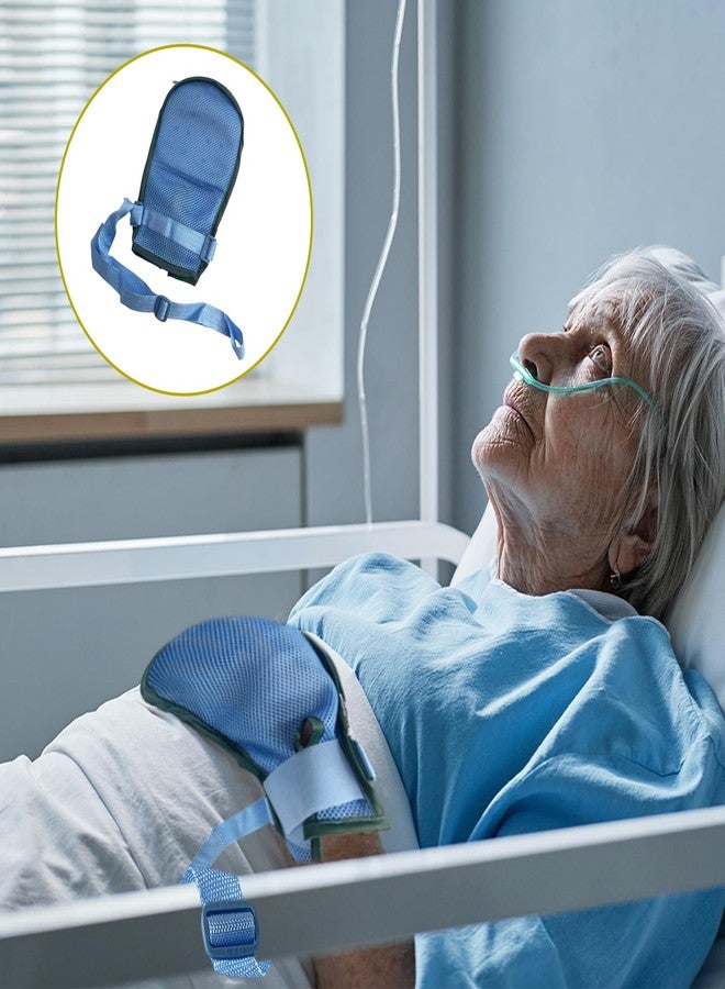 MESINURS Hands Restraint Mittens for Dementia - Elderly Finger Control Mitt Padded Protector, Patients Bed Anti-Catch Hand Protection, Soft & Skin-Friendly, 1 Pair (L) - Image 3