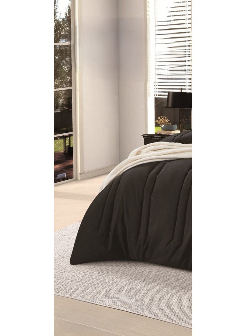 ريد روز طقم لحاف مفرش سرير نفر ونص فندقي ذو طابع وجهين ليضيف الجمال الى ديكور غرفتك ، مايكروفايبر،4 قطع مقاس اللحاف 170*220 سم - Image 3