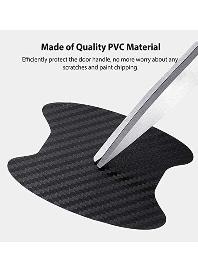 Ant 16-Piece Car Door Handle Sticker, Carbon Fiber Anti-Scratches Car Door Cup Protector, Non-Marking Auto Door Handle Protective Film for Most Car Handles  - Image 4