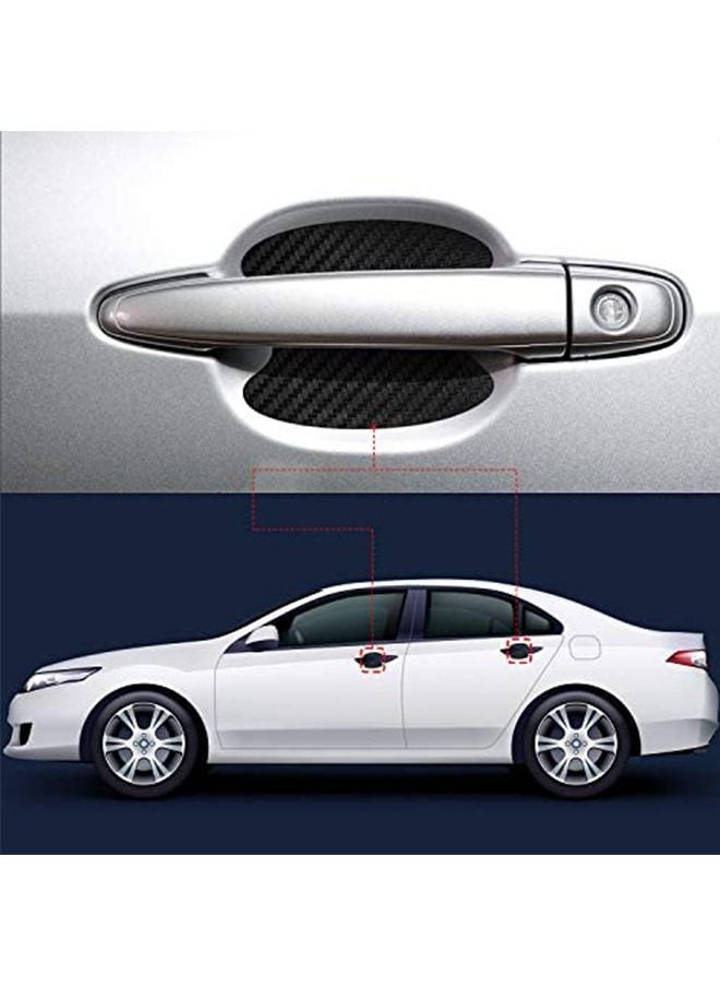 Ant 16-Piece Car Door Handle Sticker, Carbon Fiber Anti-Scratches Car Door Cup Protector, Non-Marking Auto Door Handle Protective Film for Most Car Handles  - Image 3