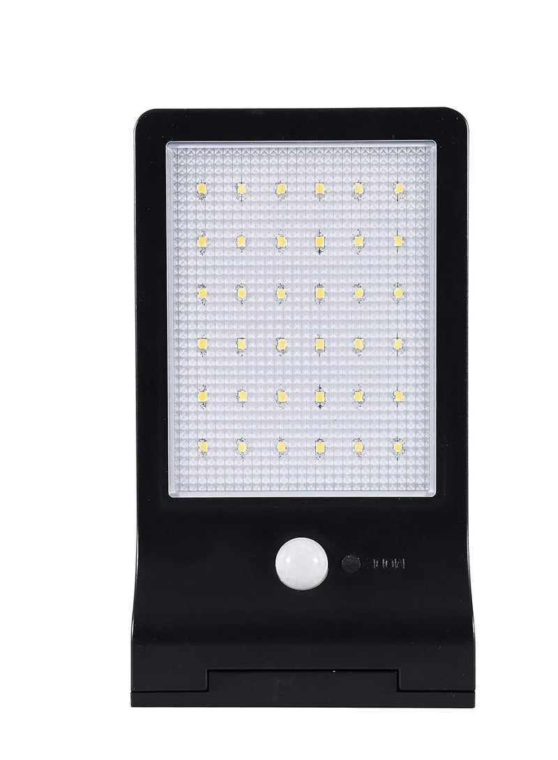 Solar Powered Waterproof LED Light with Motion Sensor 36 LEDs Black - Image 1