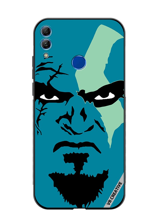 VR CREATIVE Protective Case Cover For Honor 10 Lite Face God Of War Design Multicolour