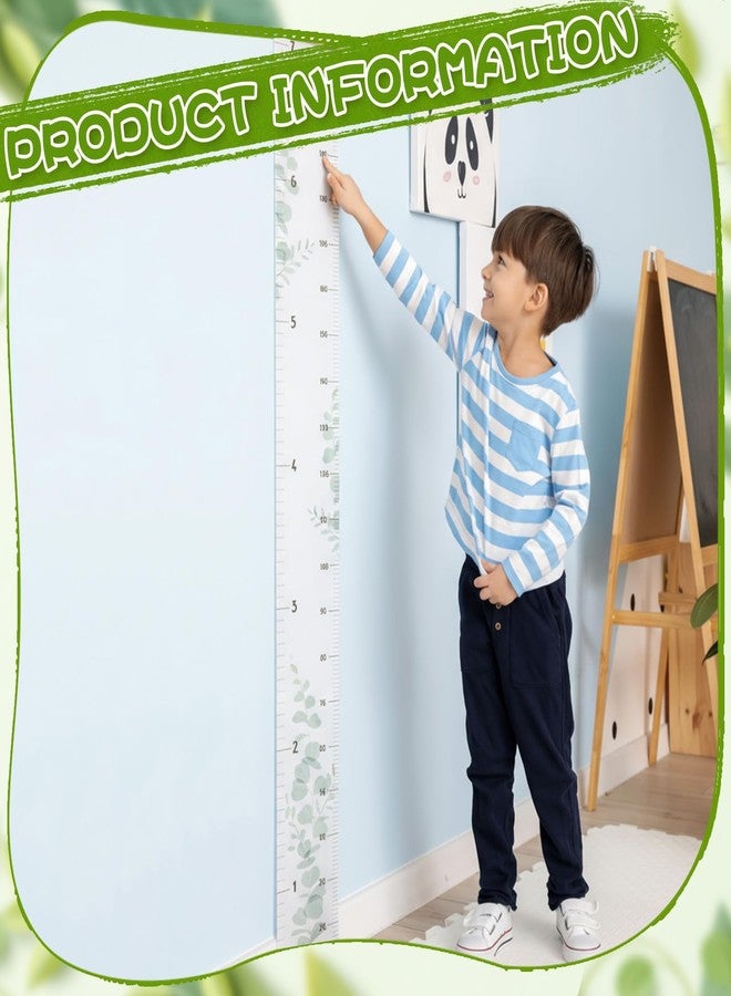 DoubleFill Height Growth Chart Wall for Kids with Wooden Keepsake Box & Hook 7 ft Children Height Measurement Canvas Measure Ruler Baby Growth Tracker Board Removable Nursery Wall Decor(Bird) - Image 4