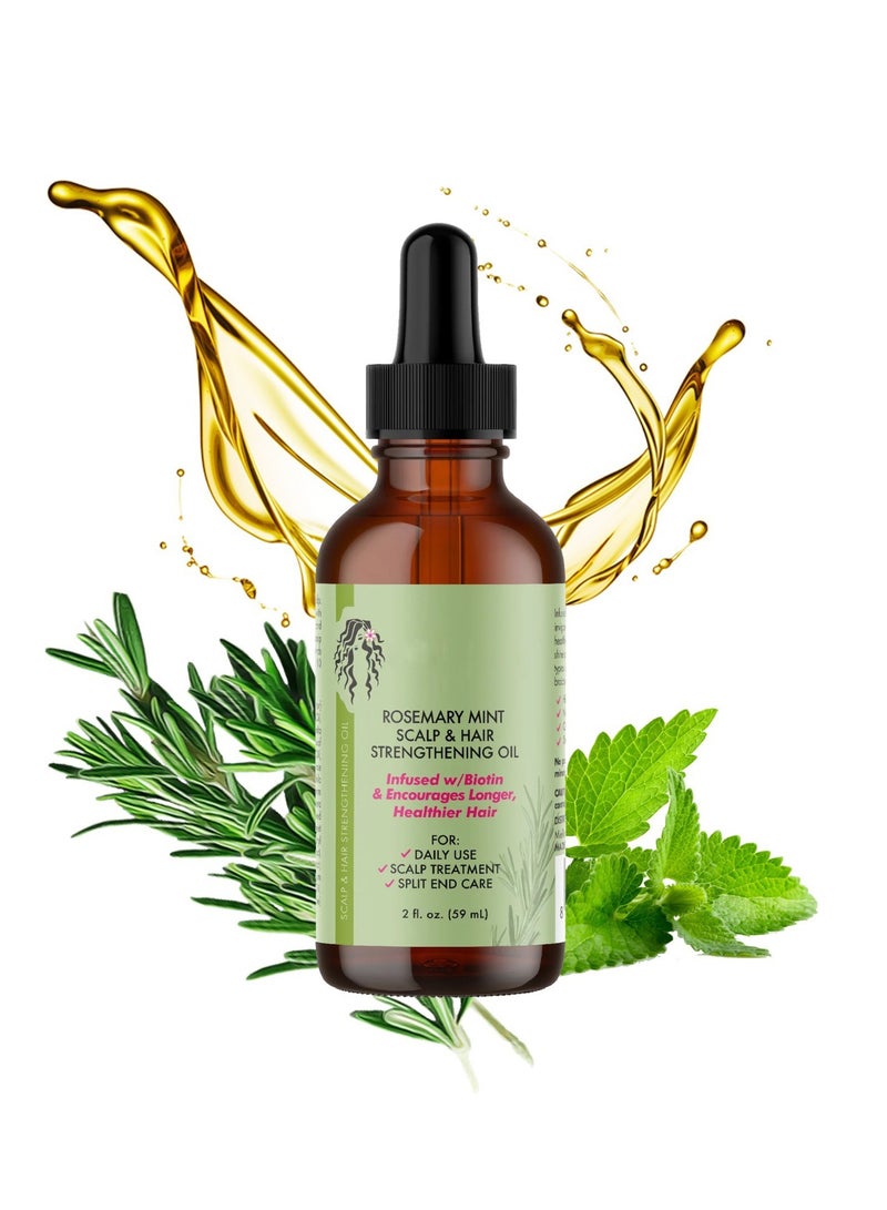 Generic ROSEMARY MINT  SCALP & HAIR  STRENGTHENING  OIL 59 Ml  - Image 1