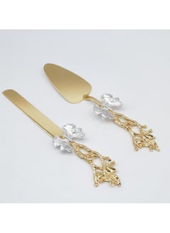 WINON 2PCS Butter Fly Design Cake knife serving set  - Image 1