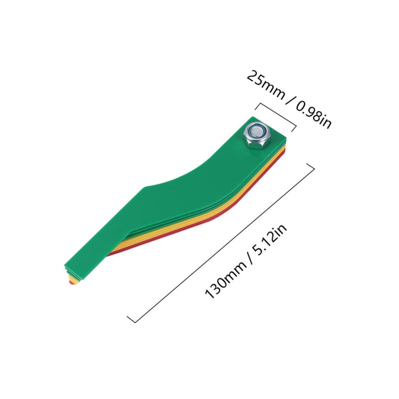أداة قياس سمك وسادة الفرامل 2 قطعة مسطرة قياس بلاستيكية متينة للسيارات - Image 3