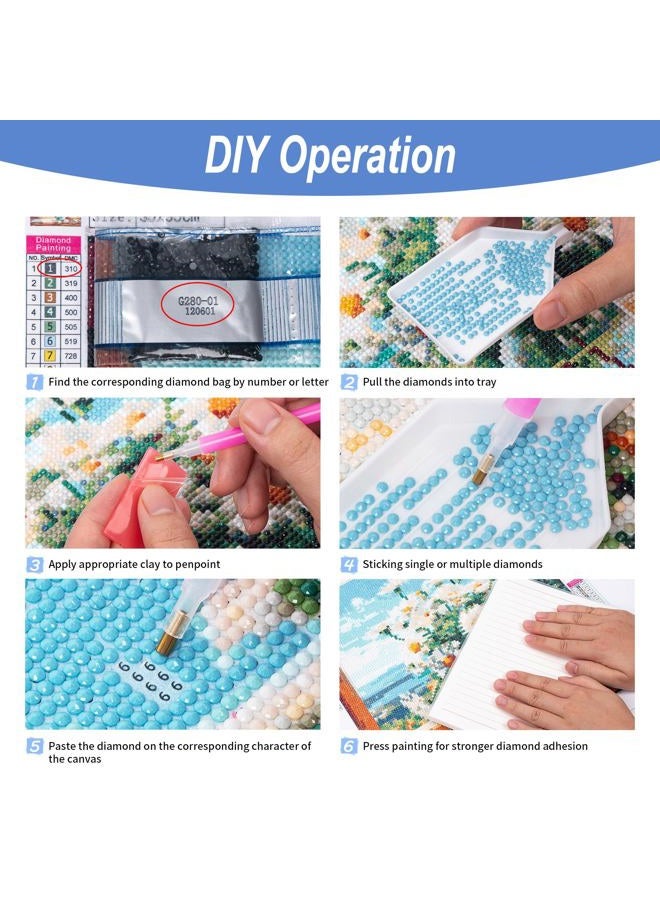 Camocin Highland Cow Diamond Art Kits for Adults Beginners, 5D Highland Cow Diamond Dots Painting Kits, DIY Diamonds Painting with Round Gem Art Kits for Home Wall Decor Gifts 14 x 14 Inch - Image 5