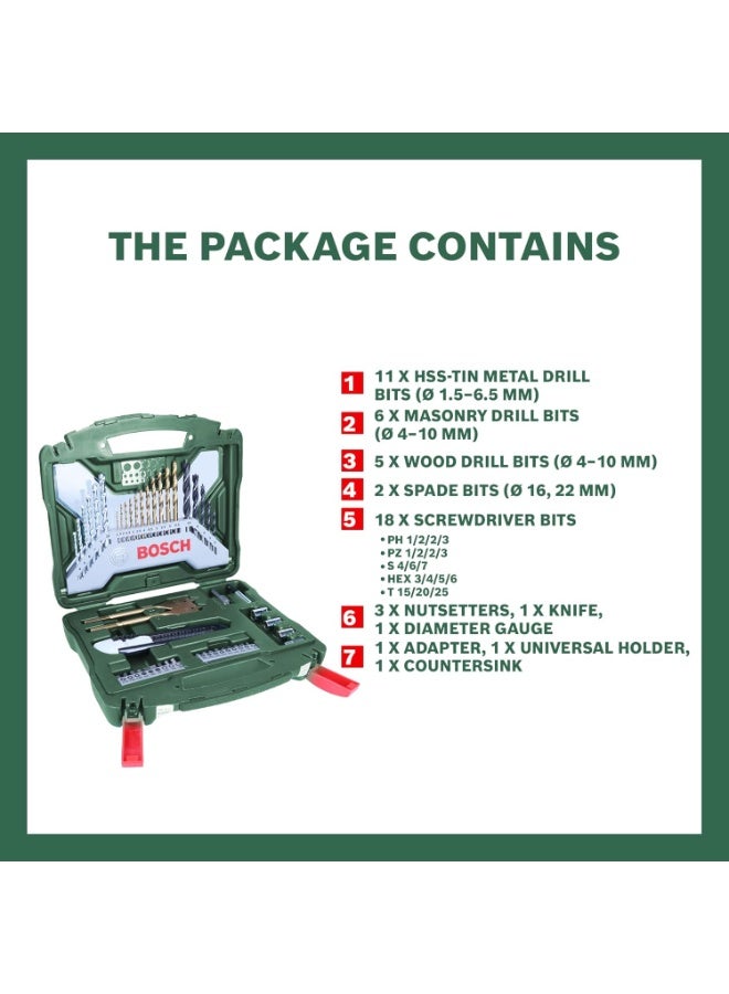 Bosch Set of Drill Bits, 50 Pieces, 2607019327 - Image 3