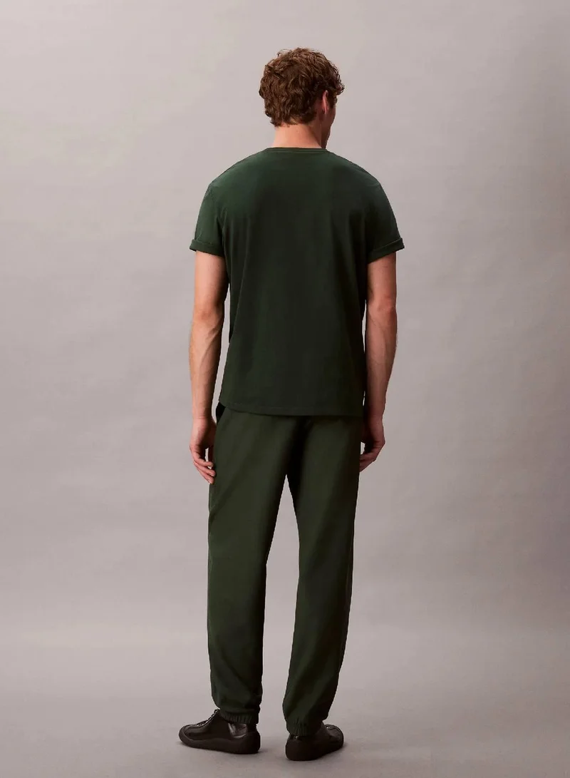 Calvin Klein Jeans Sycamore Cotton Terry Monogram Joggers for Men | Best Price UAE