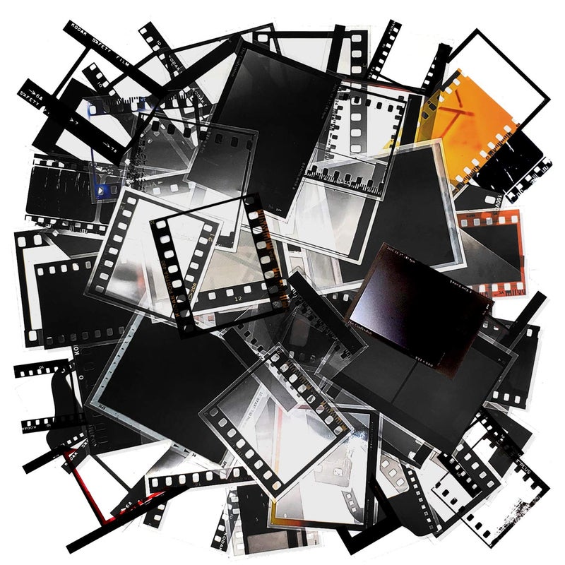 Mayplous 5 Packs Retro Film Strip Stickers Camera Photo Border Decals for Scrapbooking Photo Albums Journaling Card Making Memories