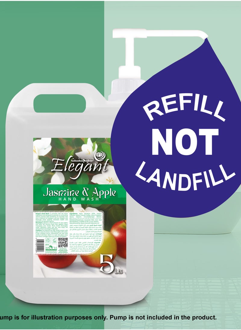 Elegant Jasmine and Apple HandWash Refill 5 Liter  - Image 2