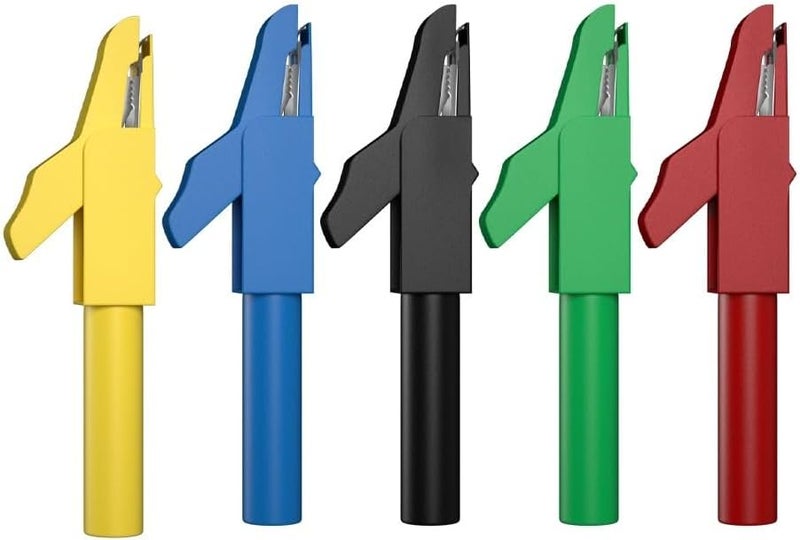 Multimeter Test Lead Kit Security Banana Plug to Banana Plug Alligator Clip U-Type+Z Plug Replaceable Test Probe JT8003+Z Cheerfully (Color : 5pcs) - Image 5